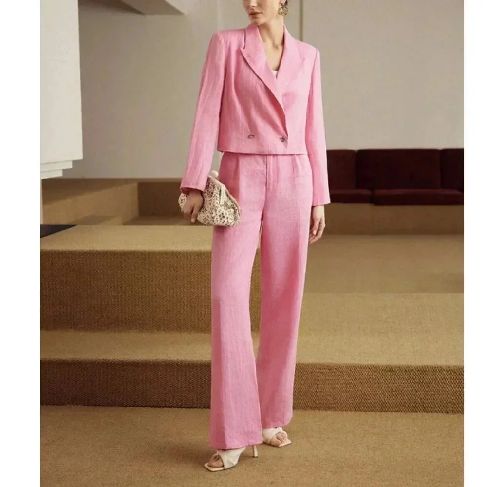 PREMIUM SOLID FOLD PLEATED STRAIGHT LEG SUIT PANTS - Picture 6 of 12